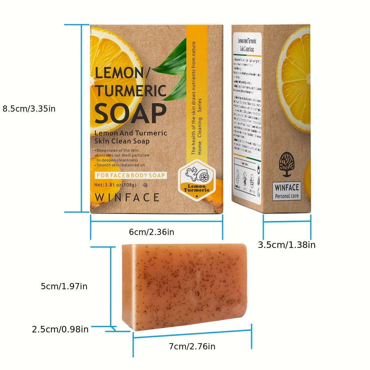 Soap with kojic acid and lemon turmeric - Lifestil. www.Lifestil.net
