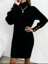 Long sleeve coat dress for winter