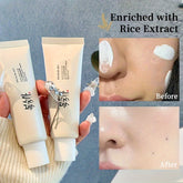 Makeup-free moisturizer with rice water