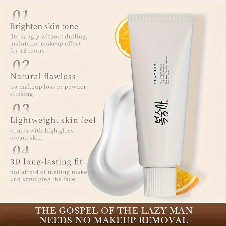 Makeup-free moisturizer with rice water