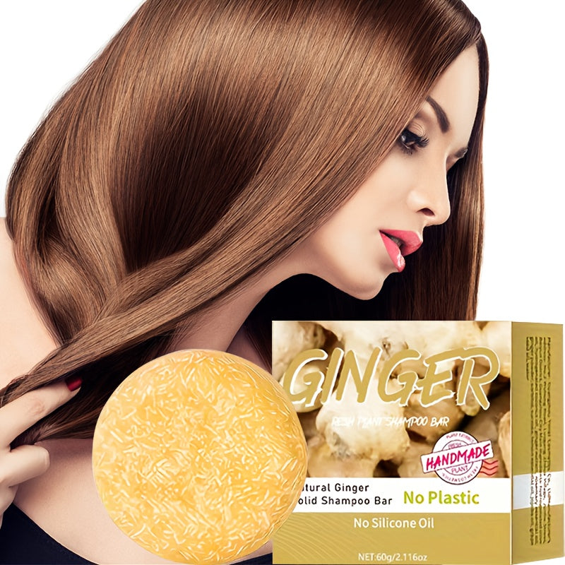 Ginger shampoo bar - Natural squalane on a vegetable basis, without alcoho - Lifestil. www.Lifestil.net