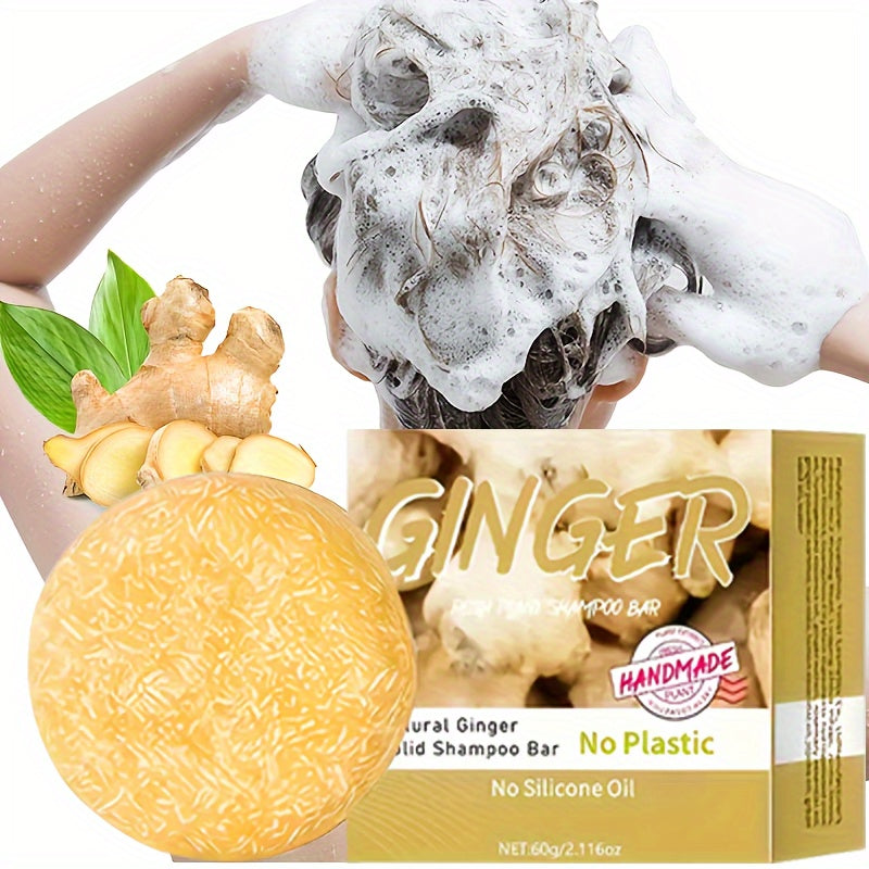 Ginger shampoo bar - Natural squalane on a vegetable basis, without alcoho - Lifestil. www.Lifestil.net