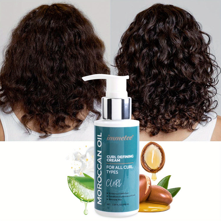 Moroccan curly hair styling product, enriched with Moroccan walnut oil, Aloe Vera - Lifestil. www.Lifestil.net