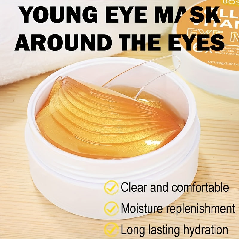 60pcs Collagen Vitamin C Golden Eye Mask Patches - Lifestil. www.Lifestil.net