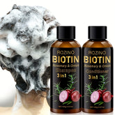2pcs*100g Biotin Rosemary Onion Trio Shampoo & Conditioner Set, with Plant Keratin and Argan Oil Core Ingredients, Rich Lather for Easy Rinse, Removes Loose Dandruff, Strengthens Hair, Repairs Split Ends, Restores Dry/Damaged - Lifestil. www.Lifestil.net