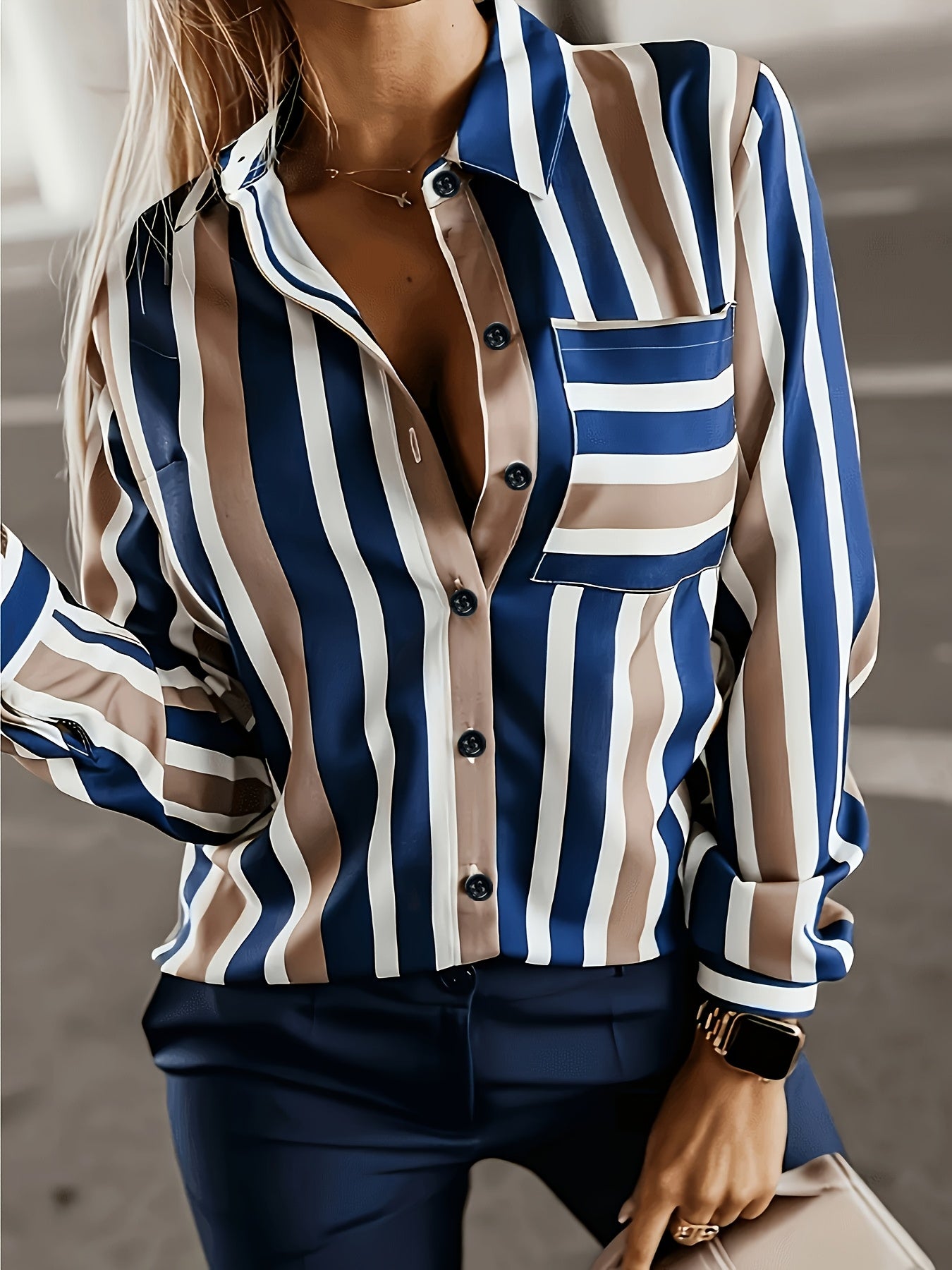 Elegant Striped Shirt - Lifestil. www.Lifestil.net