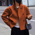 women’s double-breasted wool coat