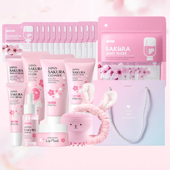 LAIKOU Japan Sakura Skincare Set Moisturizing Anti - Lifestil. www.Lifestil.net