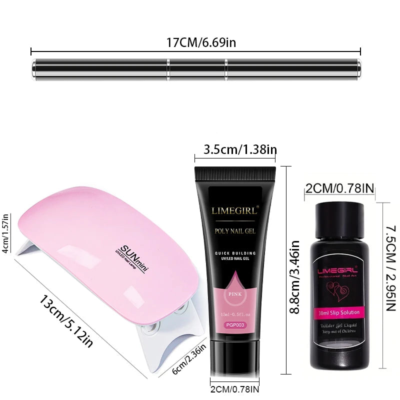 Acrylic UV Gel Extension Nail Gel Kit Fast Building Gel - Lifestil. www.Lifestil.net