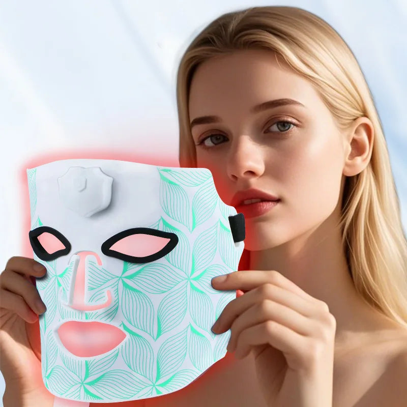 Professional Led Light Therapy Facial Mask Black Led Red - Lifestil. www.Lifestil.net