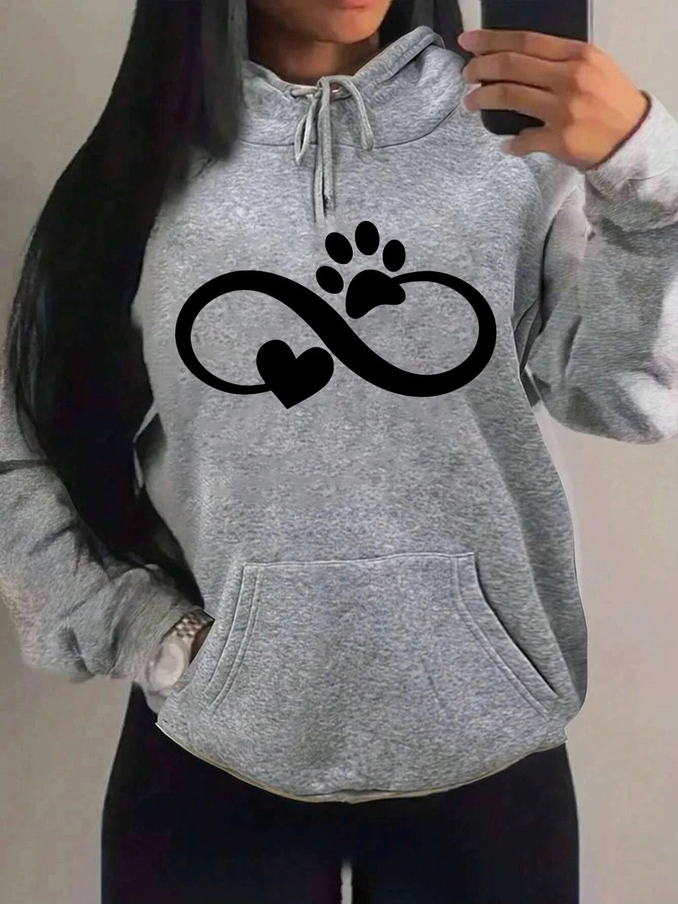 Creative sweatshirt with a cat&