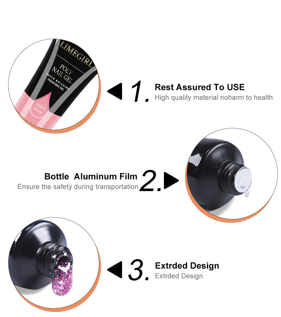 Acrylic UV Gel Extension Nail Gel Kit Fast Building Gel - Lifestil. www.Lifestil.net