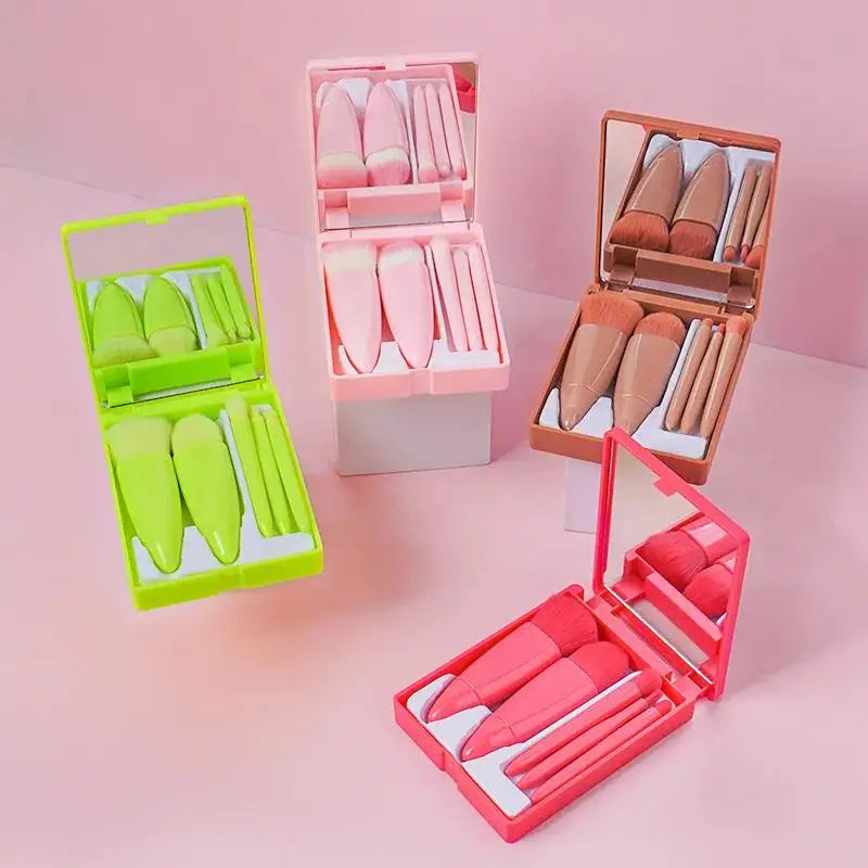 5pcs Travel Size Makeup Brushes Set Mini Complete Function - Lifestil. www.Lifestil.net