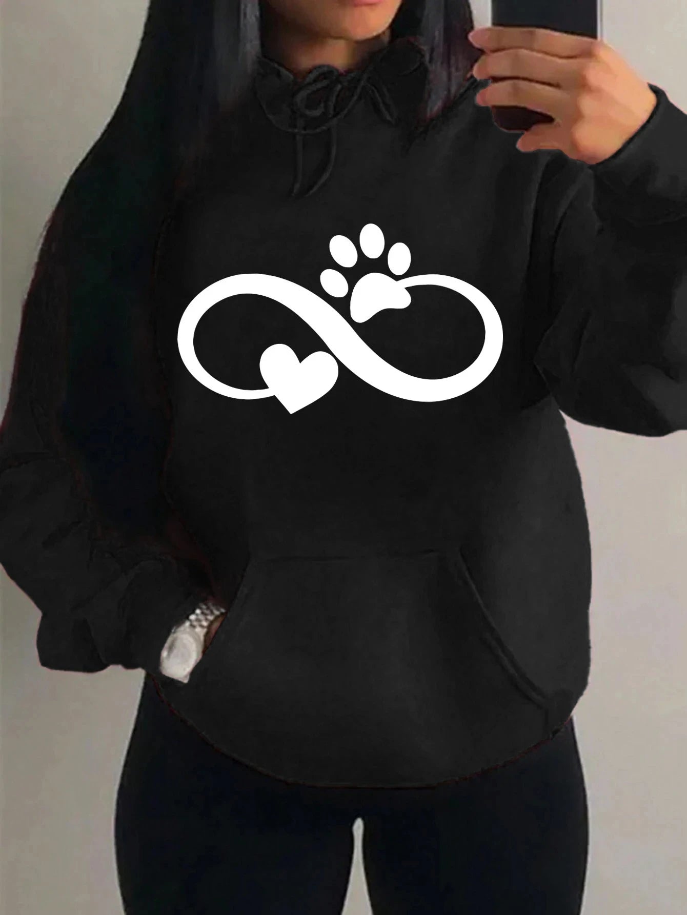 Creative sweatshirt with a cat&