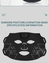 Professional Led Light Therapy Facial Mask Black Led Red - Lifestil. www.Lifestil.net