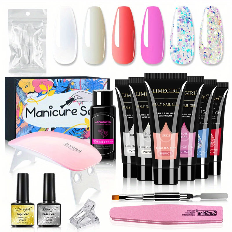 Acrylic UV Gel Extension Nail Gel Kit Fast Building Gel - Lifestil. www.Lifestil.net