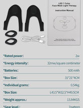 Professional Led Light Therapy Facial Mask Black Led Red - Lifestil. www.Lifestil.net