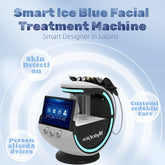 Ice Blue Magic Microdermabrasion Mirror Skin Analyzer Oxygen Machine Professional Ultrasound Care Cryotherapy for Advanced NEW