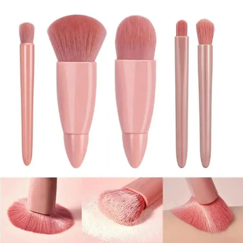 5pcs Travel Size Makeup Brushes Set Mini Complete Function - Lifestil. www.Lifestil.net