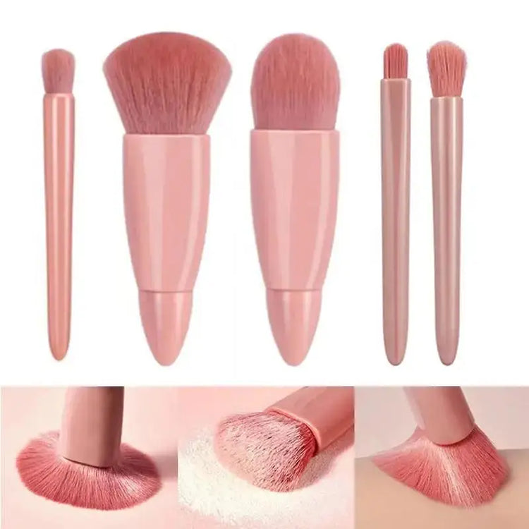 5pcs Travel Size Makeup Brushes Set Mini Complete Function - Lifestil. www.Lifestil.net