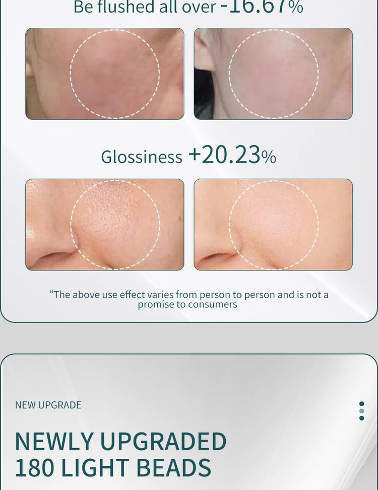 Professional Led Light Therapy Facial Mask Black Led Red - Lifestil. www.Lifestil.net