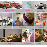 A model for spraying paint and nail polish - Lifestil. www.Lifestil.net