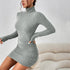 New Style Solid Dresses Autumn Winter Women Long Sleeves - Lifestil. www.Lifestil.net