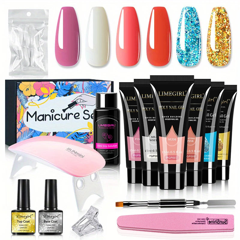 Acrylic UV Gel Extension Nail Gel Kit Fast Building Gel - Lifestil. www.Lifestil.net