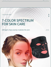 Professional Led Light Therapy Facial Mask Black Led Red - Lifestil. www.Lifestil.net