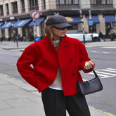 women’s double-breasted wool coat