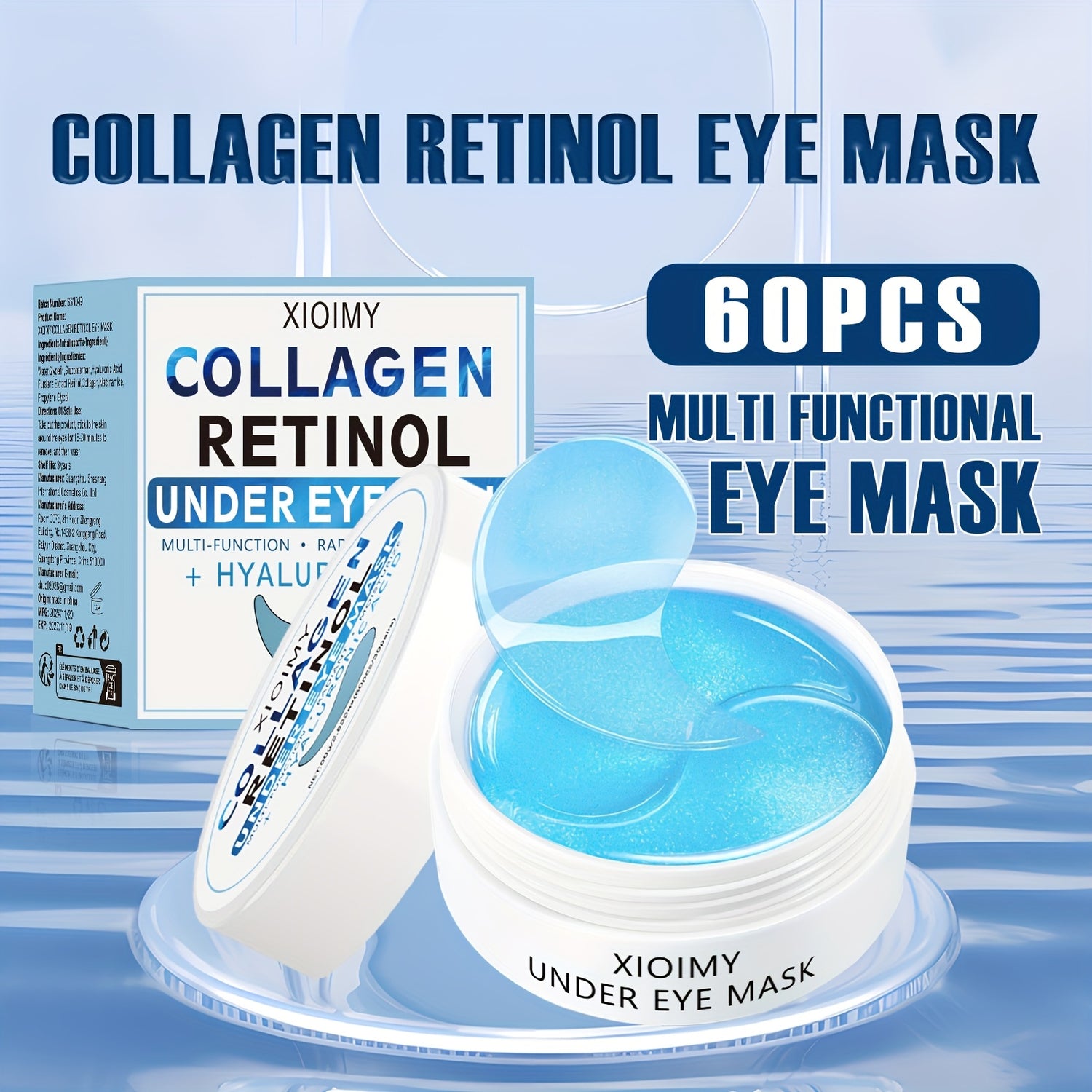 Xioimy Collagen eye masks, 60 pcs - Lifestil. www.Lifestil.net