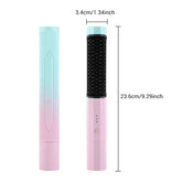 Straightening Comb Rechargeable Hair Wireless Straightener Curler Curling Straighten Dual-purpose Travel Portable USB Charging - Lifestil. www.Lifestil.net