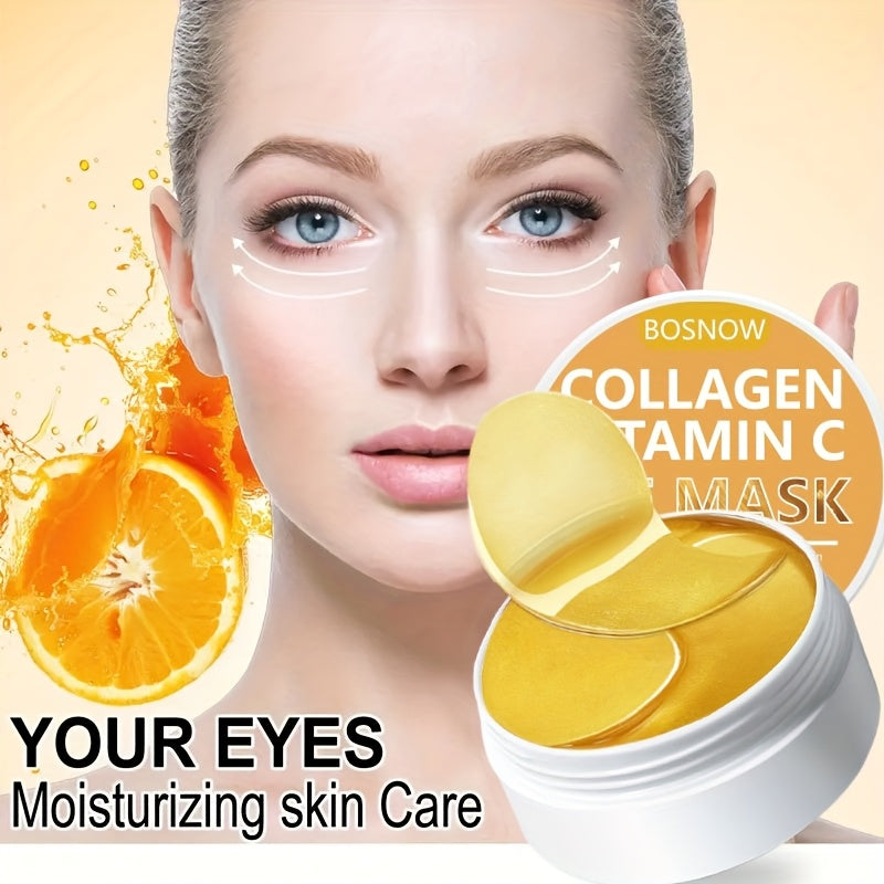 60pcs Collagen Vitamin C Golden Eye Mask Patches - Lifestil. www.Lifestil.net