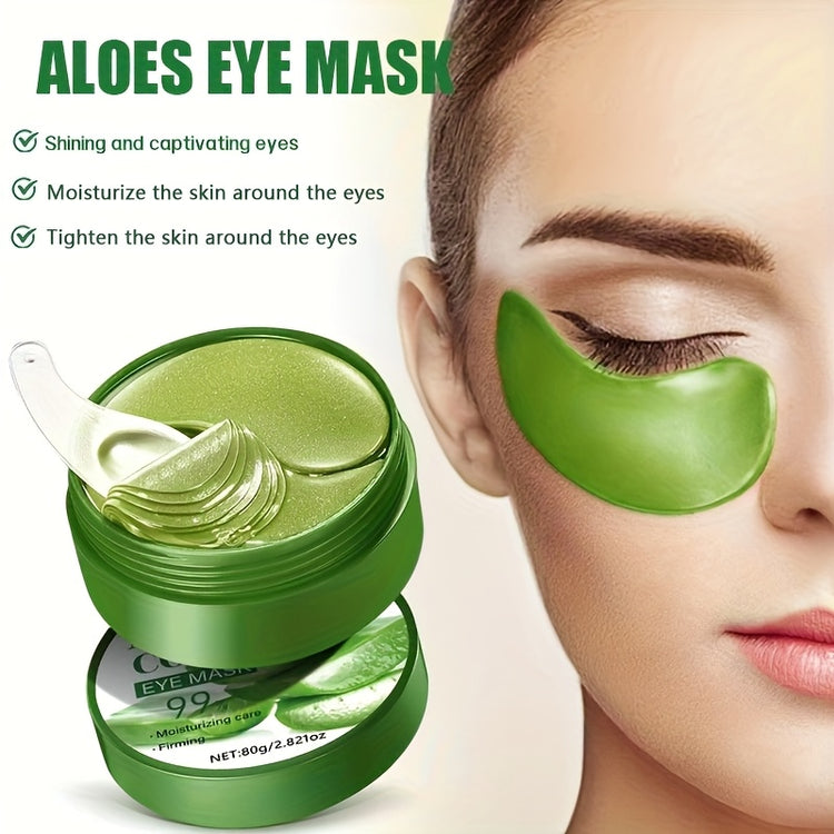 Aloe Vera Eye Mask - 60 sheets, Moisturizing and Firming Eye Mask - Lifestil. www.Lifestil.net