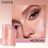 Gel highlighter stick with a volumetric matte finish