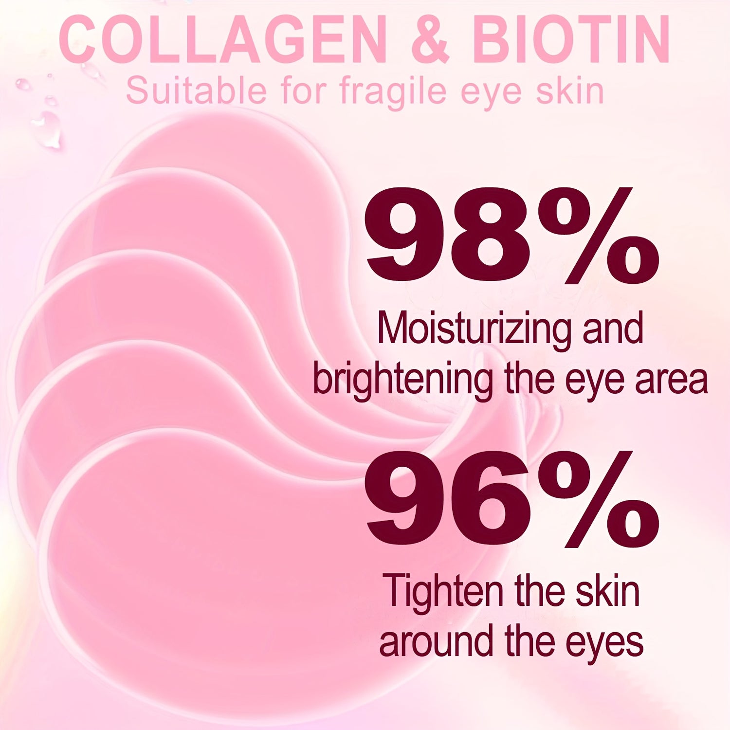 60pcs Day & Night Collagen & Biotin Eye Patches - Hypoallergenic - Lifestil. www.Lifestil.net