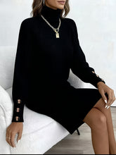 Long sleeve coat dress for winter