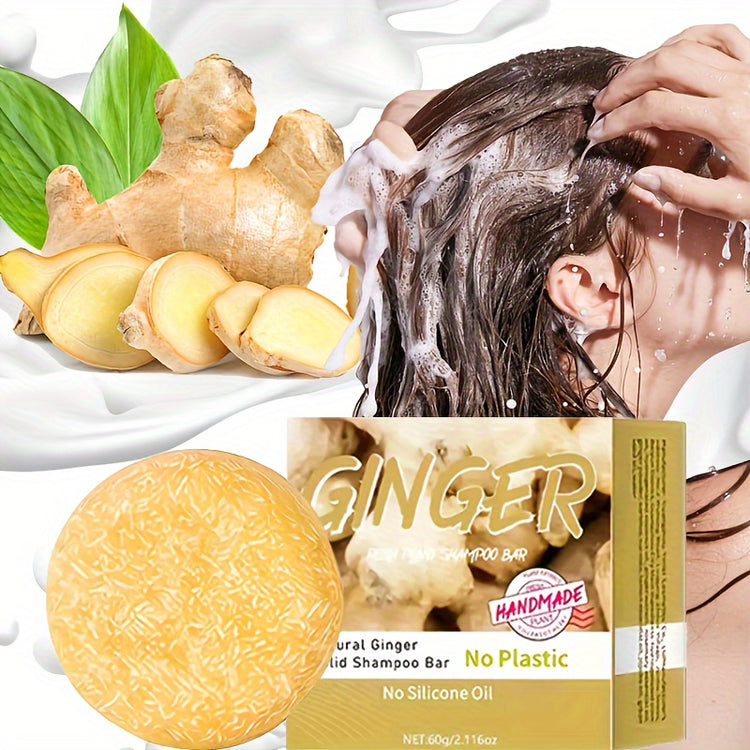 Ginger shampoo bar - Natural squalane on a vegetable basis, without alcoho - Lifestil. www.Lifestil.net