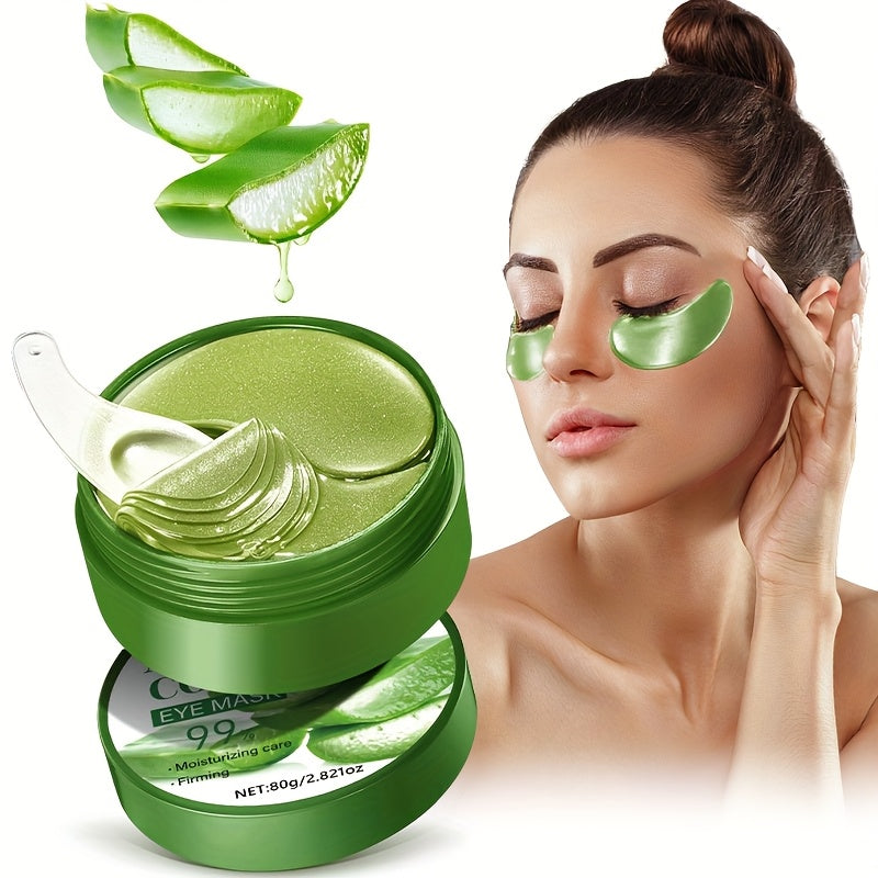 Aloe Vera Eye Mask - 60 sheets, Moisturizing and Firming Eye Mask - Lifestil. www.Lifestil.net