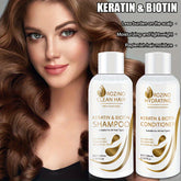 Instant & Protection for All Hair Types, Keratin & Biotin Volumizing Shampoo and Conditioner Set – Deep Nourishment, Smoothing, Strengthening Roots with Heat-Protective Keratin Essence, Healthy Hair Care - Lifestil. www.Lifestil.net