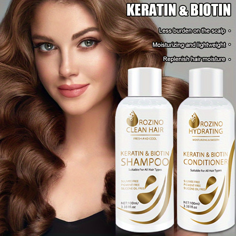 Shampoo + conditioner. Keratin+Biotin. - Lifestil. www.Lifestil.net