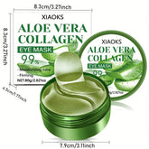 Aloe Vera Eye Mask - 60 sheets, Moisturizing and Firming Eye Mask - Lifestil. www.Lifestil.net