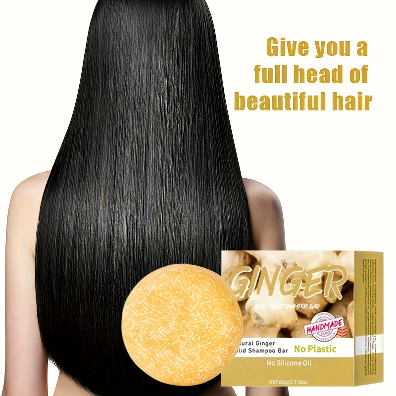 Ginger shampoo bar - Natural squalane on a vegetable basis, without alcoho - Lifestil. www.Lifestil.net