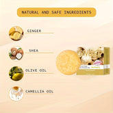 Ginger shampoo bar - Natural squalane on a vegetable basis, without alcoho - Lifestil. www.Lifestil.net