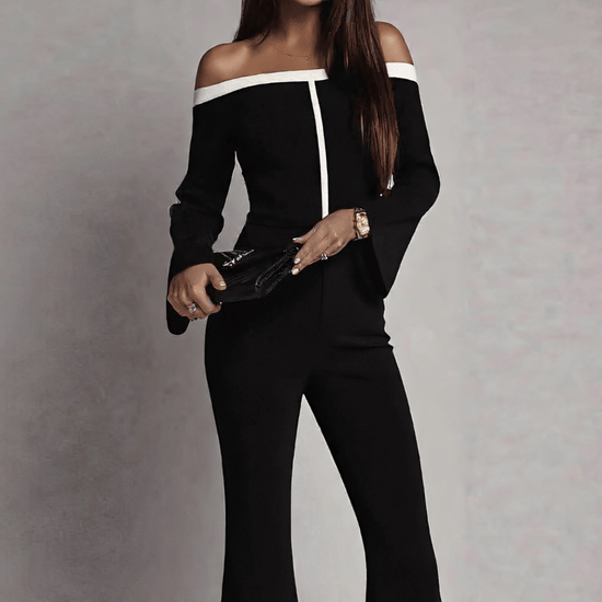 Graceful Off-Shoulder One-Piece"