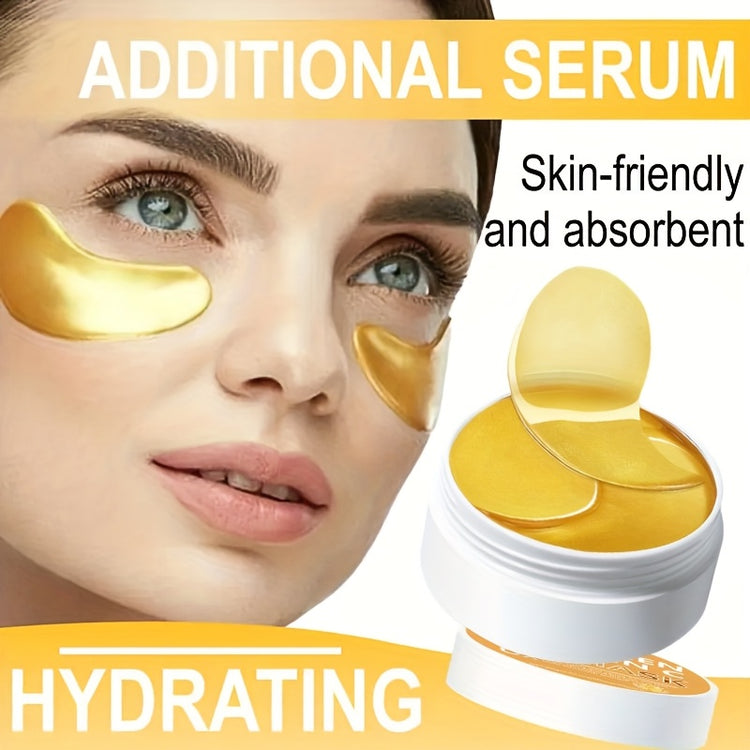 60pcs Collagen Vitamin C Golden Eye Mask Patches - Lifestil. www.Lifestil.net