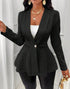 women’s fitted long sleeve jacket