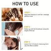 2pcs*100g Biotin Rosemary Onion Trio Shampoo & Conditioner Set, with Plant Keratin and Argan Oil Core Ingredients, Rich Lather for Easy Rinse, Removes Loose Dandruff, Strengthens Hair, Repairs Split Ends, Restores Dry/Damaged - Lifestil. www.Lifestil.net