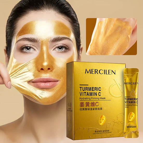 Turmeric Masks 10 packs of moisturizing and firming masks with retinol and vitamin C