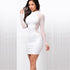 Fashion Style Long Sleeved Round Neck Mesh Stitching Dress - Lifestil. www.Lifestil.net
